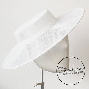 Petershams large brim sinamay boater hat base